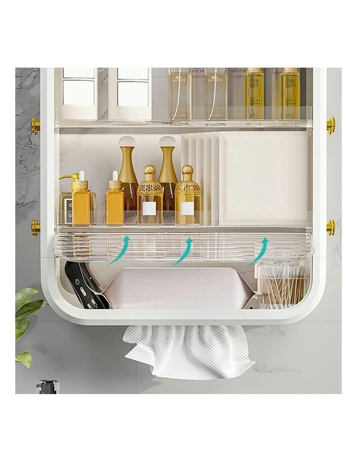 Multi Tier Cosmetic Storage in White image 7