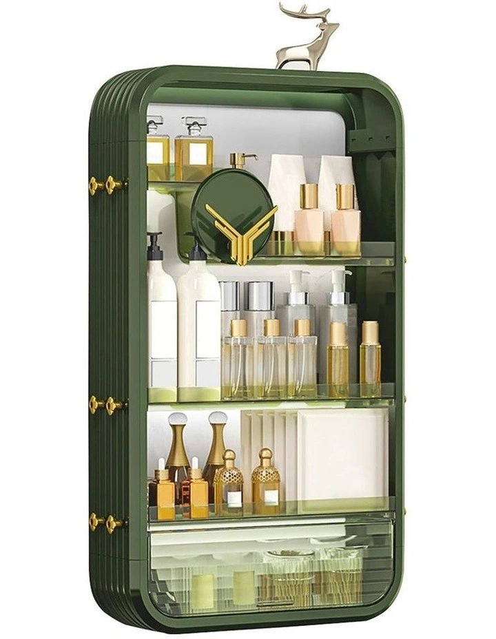 Multi Tier Cosmetic Storage in Green image 1