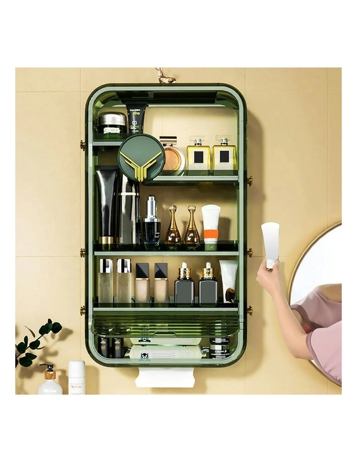 Multi Tier Cosmetic Storage in Green image 5