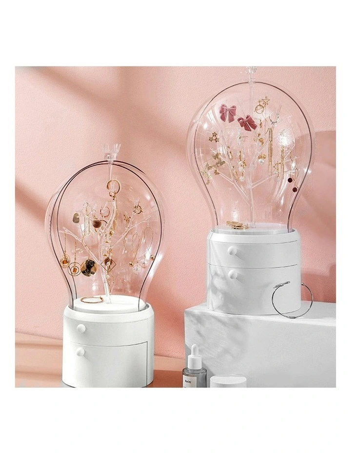 360 2 Layered Jewelry Storage Box in White image 2