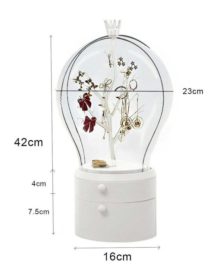 360 2 Layered Jewelry Storage Box in White image 7