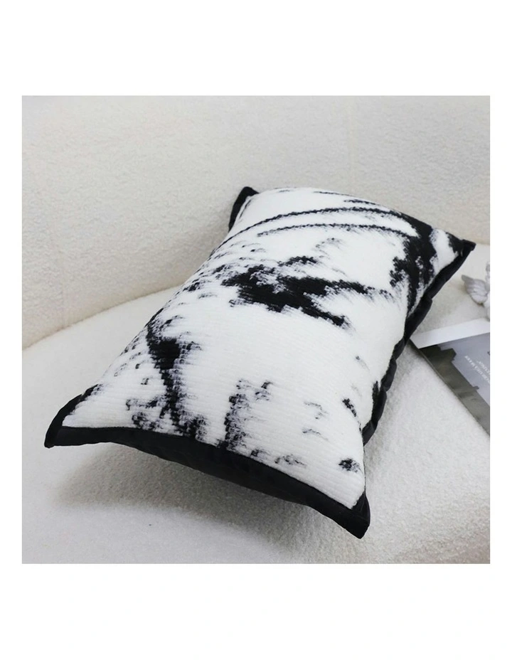 Throw Pillow  Black and White Leopard Thick Premium Polyester Fiber for Home Decor 35cm image 6