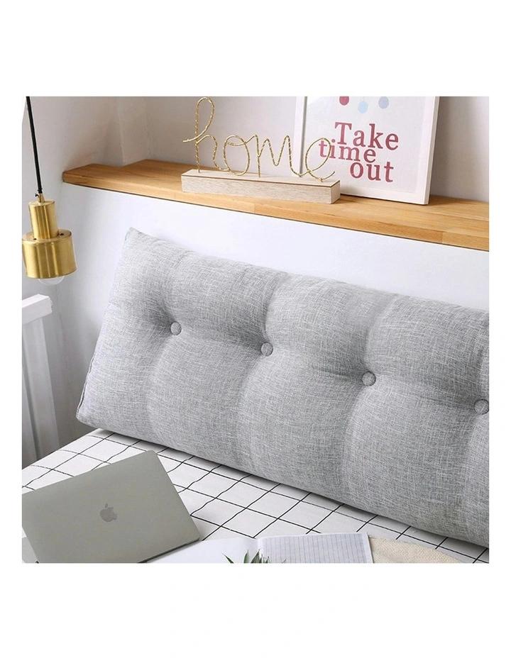 Triangular Wedge Bed Pillow 150cm in Silver image 2