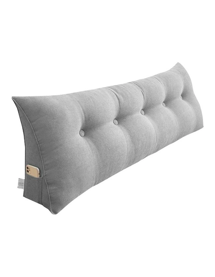 Triangular Wedge Bed Pillow 150cm in Silver image 3