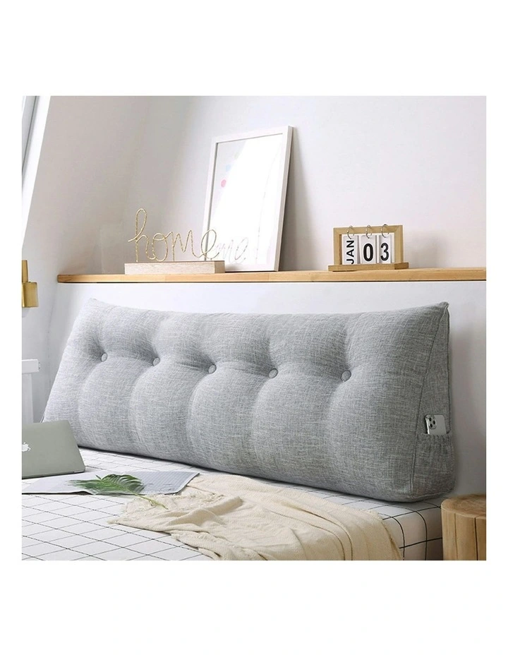 Triangular Wedge Bed Pillow 150cm in Silver image 5