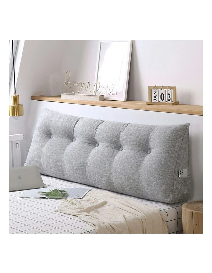 Triangular Wedge Bed Pillow 150cm in Silver image 7