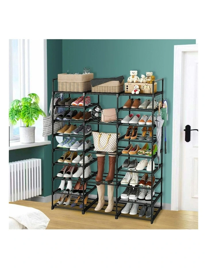 21-Shelf Tier Shoe Storage in Black image 5