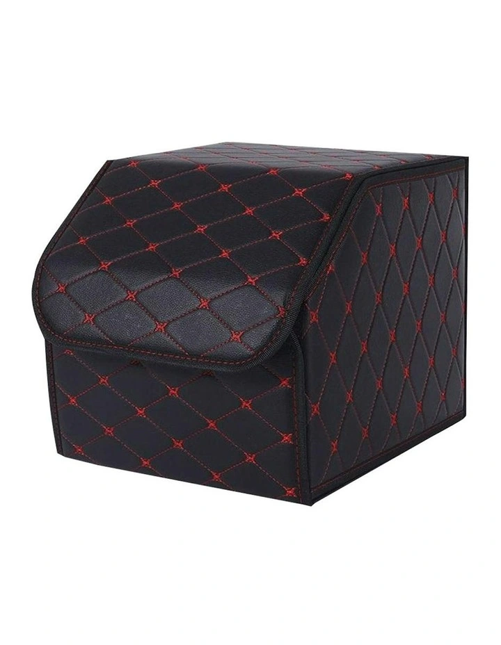 Leather Car Boot Organizer Box Small in Black image 1