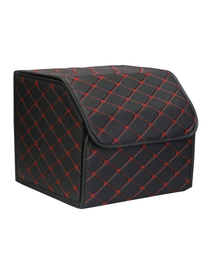 Leather Car Boot Organizer Box Small in Black image 3