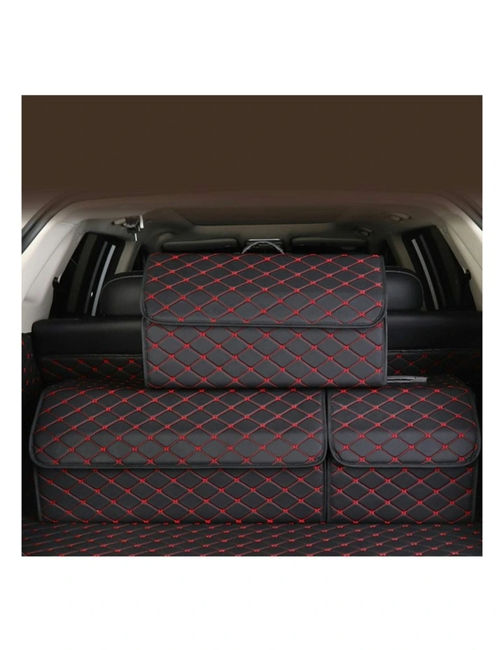 Leather Car Boot Organizer Box Small in Black image 6
