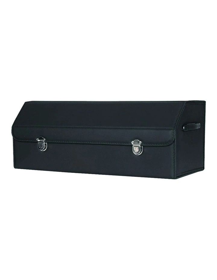 Car Boot Organizer Box With Lock Large in Black image 1