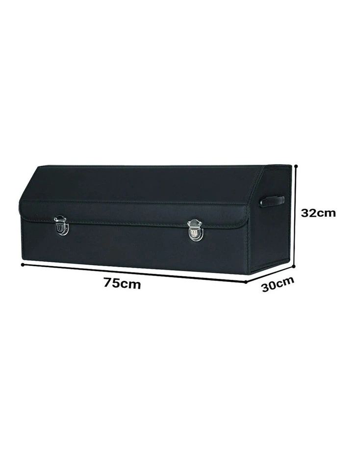 Car Boot Organizer Box With Lock Large in Black image 4