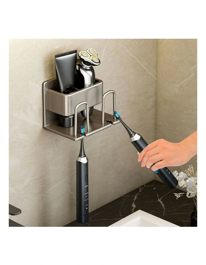 Bathroom Storage Rack 15cm in Grey image 3