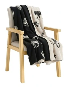 Animal Print Throw Blanket 130x180cm in Multi