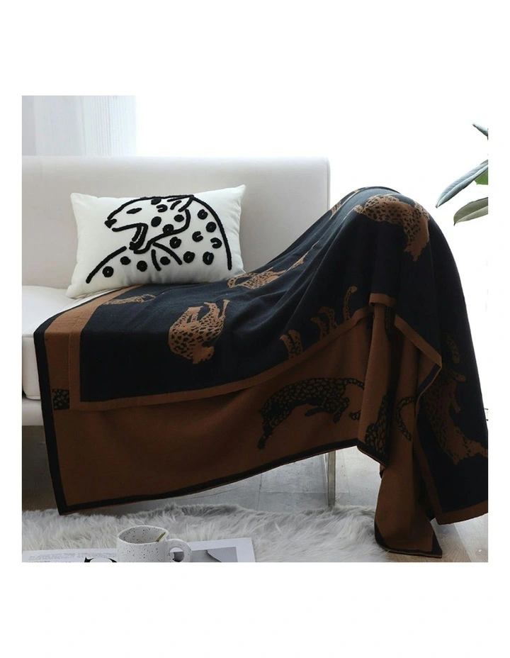 Animal Print Throw Blanket 130x180cm in Multi image 3