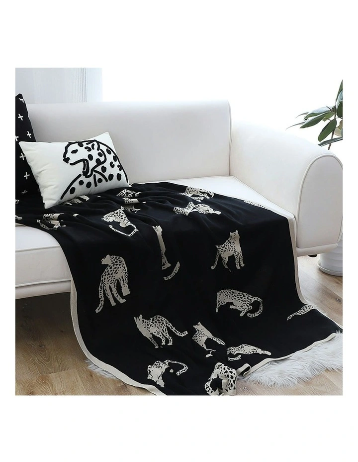 Animal Print Throw Blanket 130x180cm in Multi image 3