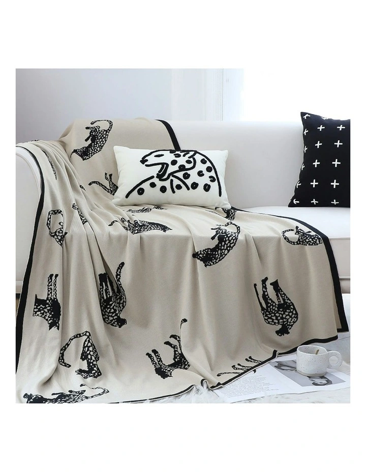 Animal Print Throw Blanket 130x180cm in Multi image 4