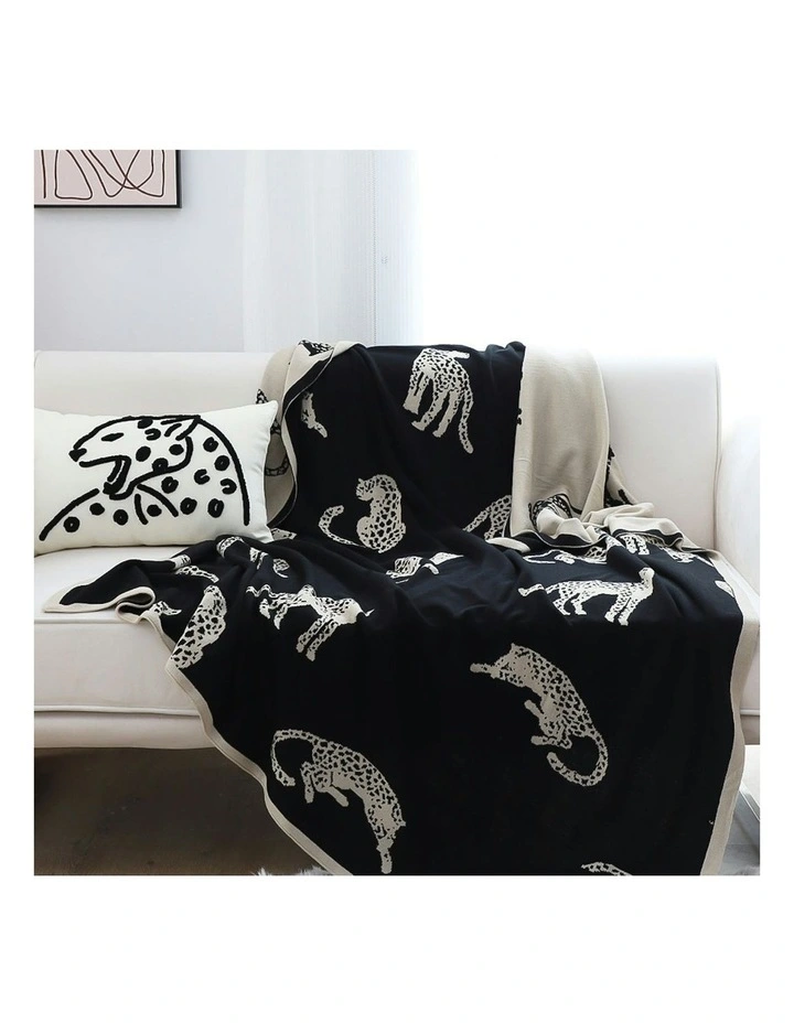 Animal Print Throw Blanket 130x180cm in Multi image 6