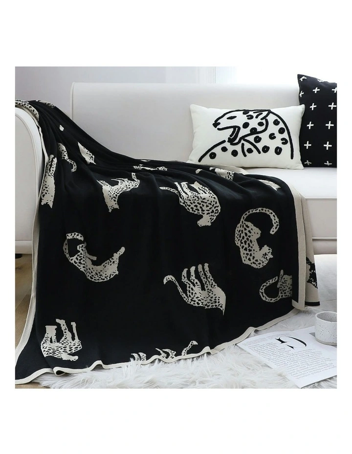 Animal Print Throw Blanket 130x180cm in Multi image 7