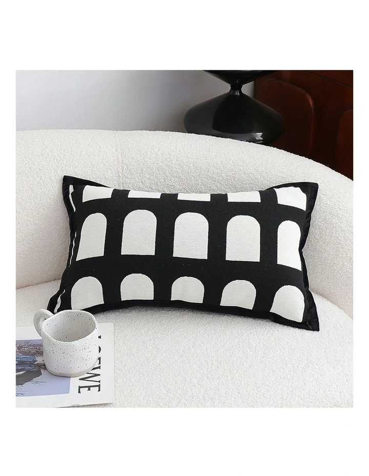 Contemporary Geometric Pattern Throw Pillow 30cm in Multi image 2