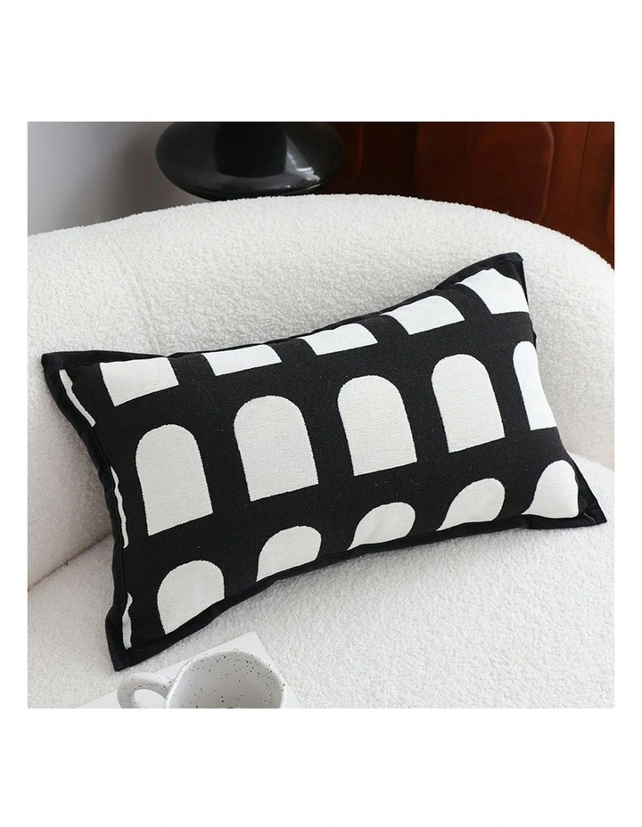 Contemporary Geometric Pattern Throw Pillow 30cm in Multi image 3