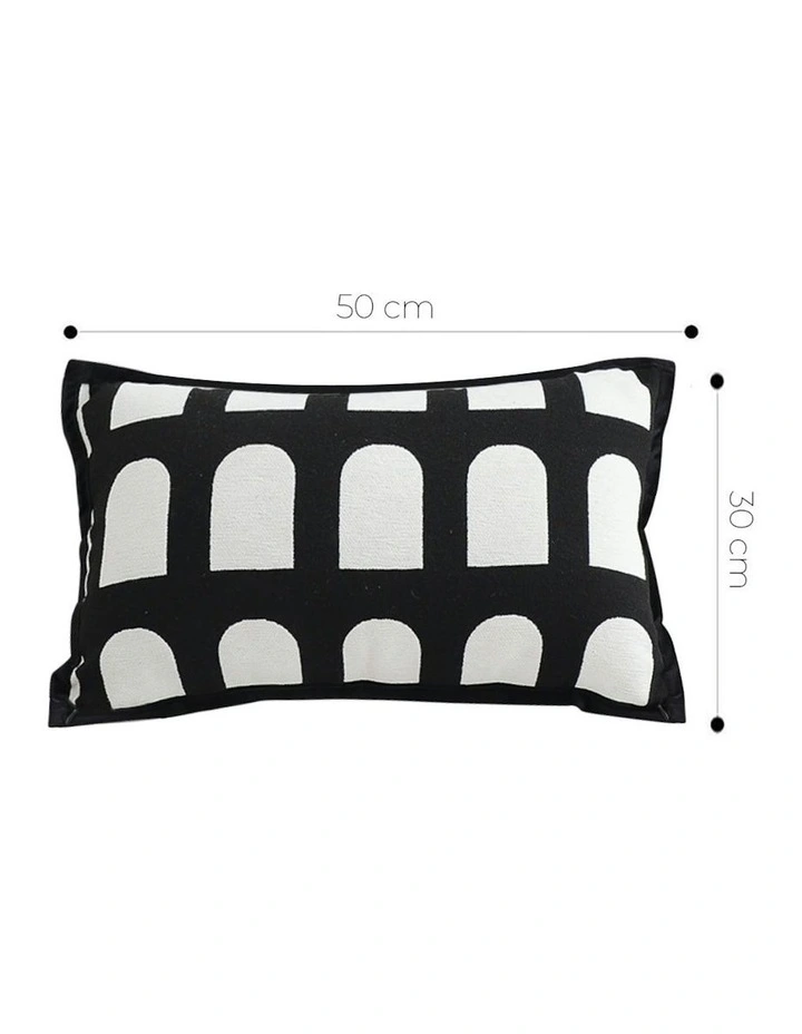 Contemporary Geometric Pattern Throw Pillow 30cm in Multi image 5