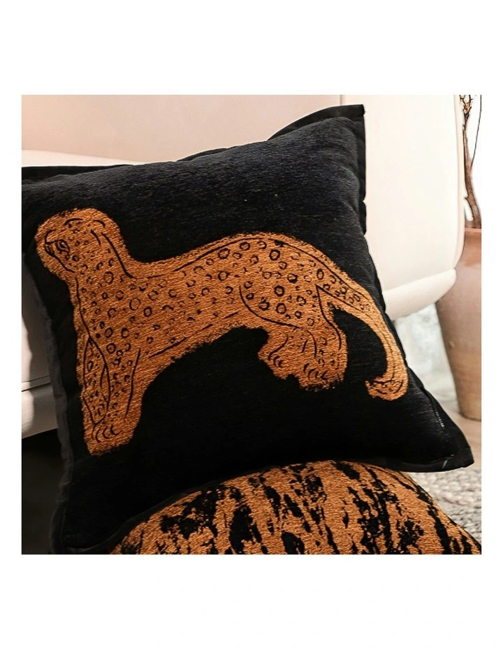 Modern Leopard Pattern Throw Pillow 45cm in Grey image 6