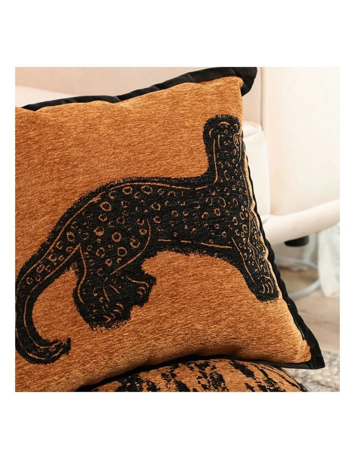 Stylish Leopard Pattern Throw Pillow 45cm in Yellow image 6
