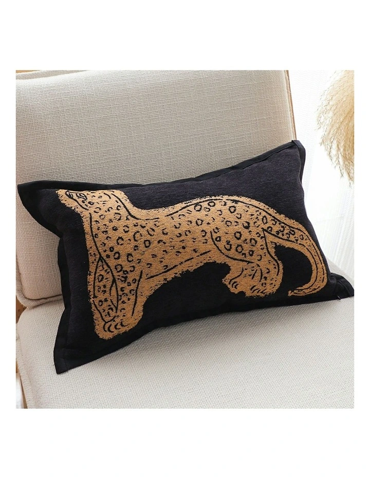 Modern Leopard Pattern Throw Pillow 30cm in Grey image 3