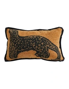 Stylish Leopard Pattern Throw Pillow 30cm in Yellow