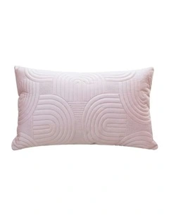 Textured Geometric Pattern Decorative Throw Pillow 30cm in Pink