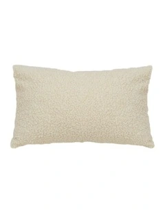 Boucle Textured Fluffy Decorative Throw Pillow 30cm in Cream