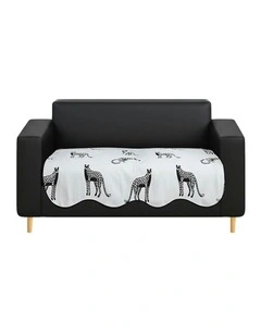 Leopard Print Throw Blanket Sofa Cover 90x160cm in White