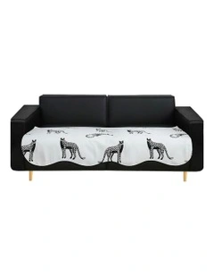 Four Seater Throw Blanket Sofa Cover 90x260cm in White