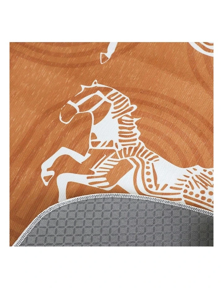 One Seater Throw Blanket Sofa Cover 90x90cm in Orange image 7