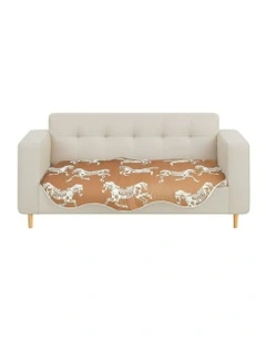 Three Seater Throw Blanket Sofa Cover 90x210cm in Orange