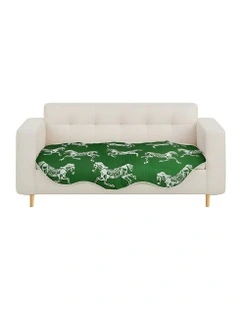 Three Seater Throw Blanket Sofa Cover 90x210cm in Green