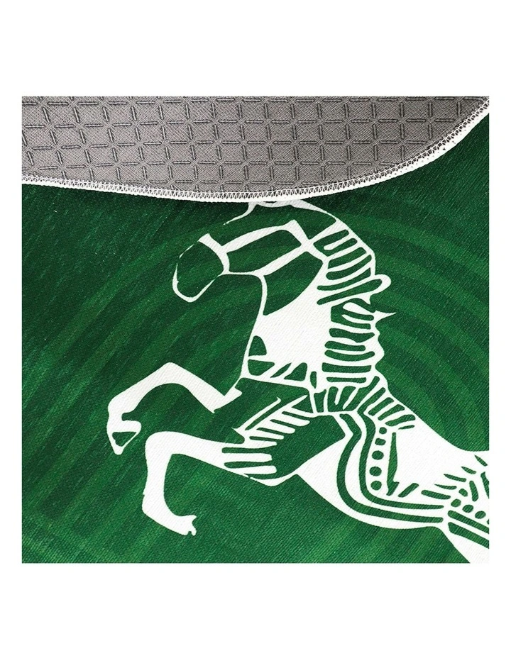 SOGA Four-Seater Green Horse Print 90x260cm Throw Blanket Sofa Cover image 6