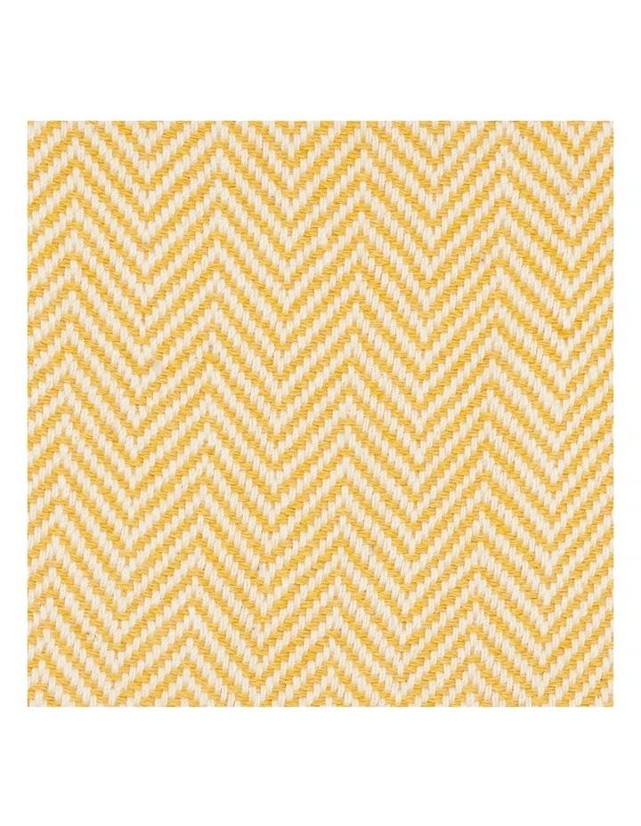 Zig Zag Turkish Towel in Yellow image 4