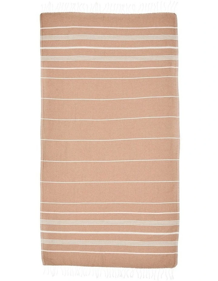 Thin Turkish Towel in Sand Dune image 2