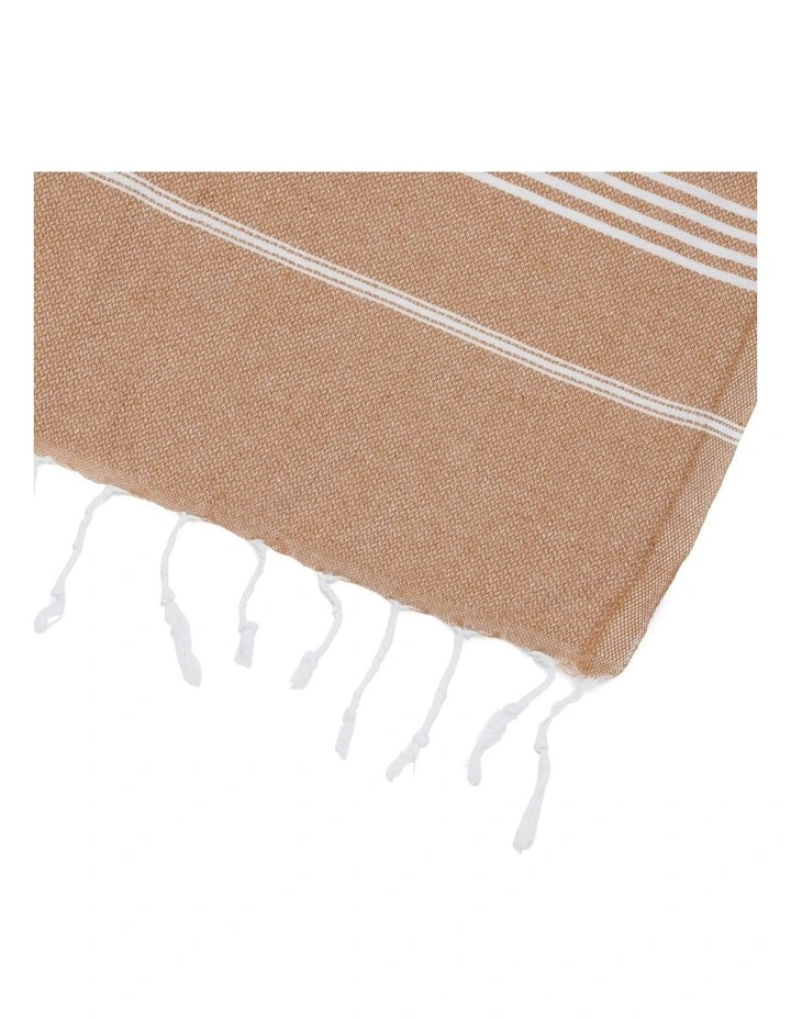 Thin Turkish Towel in Sand Dune image 3