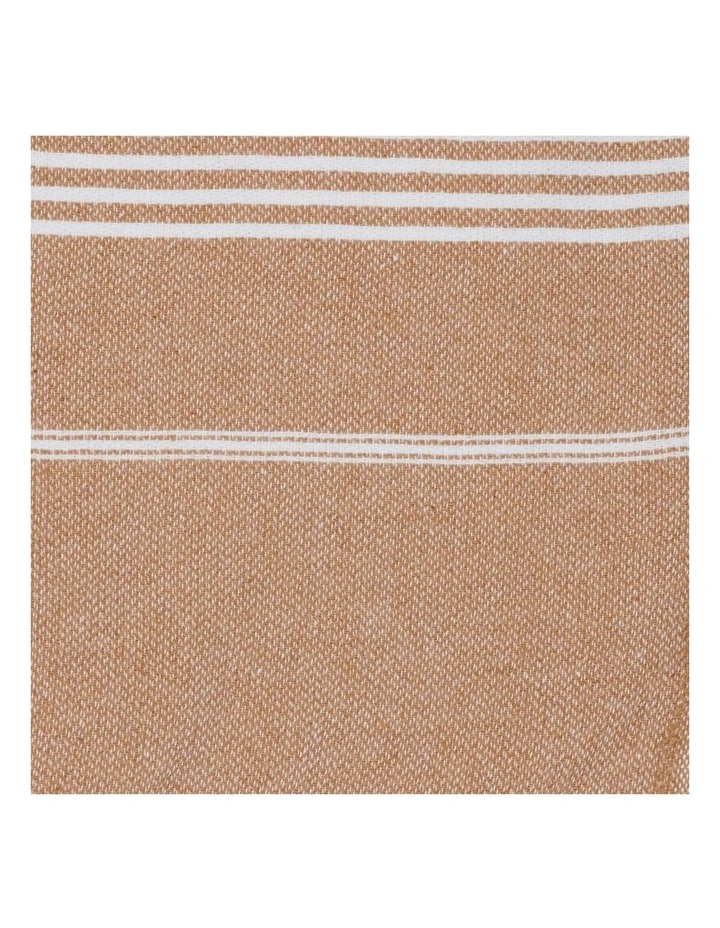 Thin Turkish Towel in Sand Dune image 4