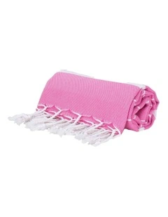 Thin Turkish Towel in Light Pink