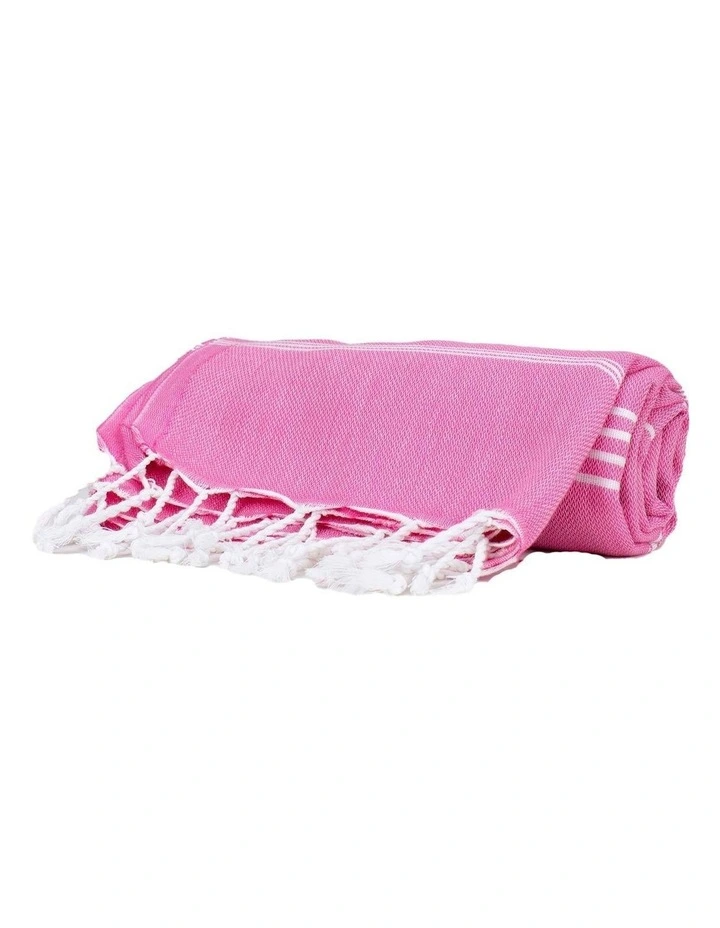 Thin Turkish Towel in Pink image 1
