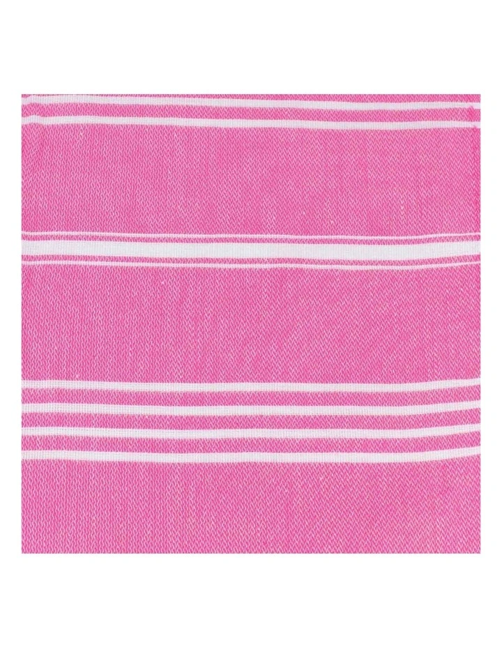 Thin Turkish Towel in Pink image 4