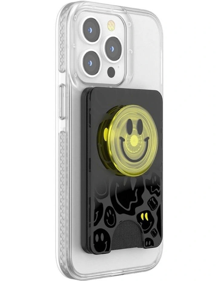 PopWallet  MagSafe iPhone Card Holder/Wallet with PopGrip All Smiles image 1