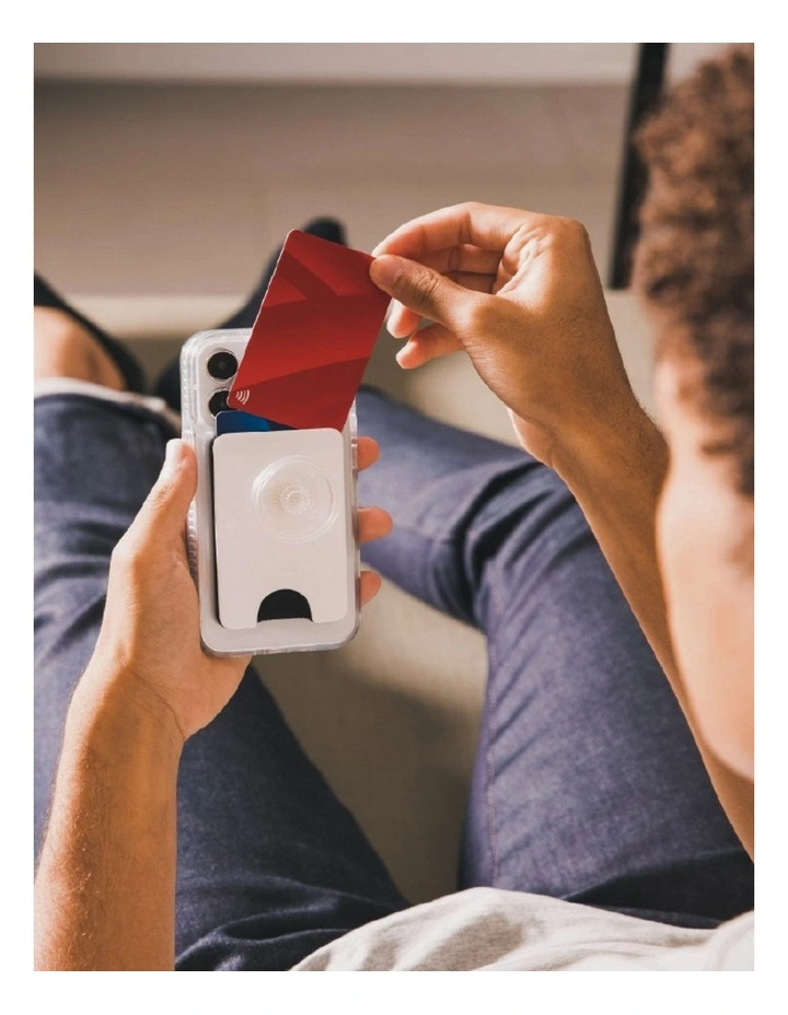PopWallet  MagSafe iPhone Card Holder/Wallet with PopGrip All Smiles image 2