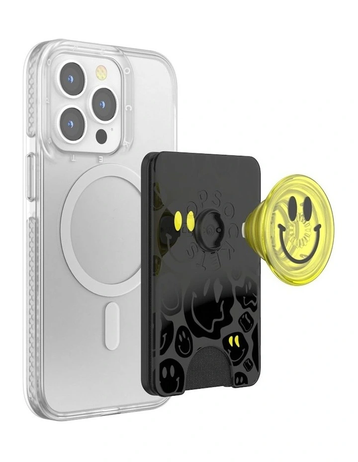 PopWallet  MagSafe iPhone Card Holder/Wallet with PopGrip All Smiles image 6