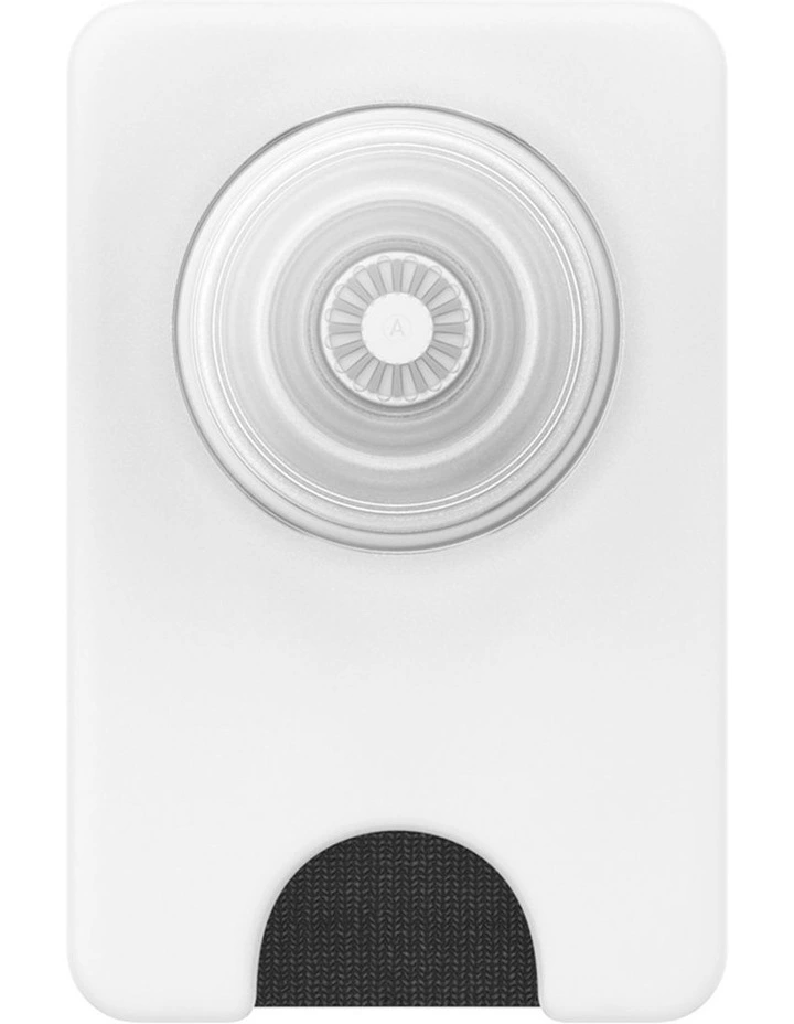 PopWallet  MagSafe iPhone Card Holder/Wallet with PopGrip in White image 3