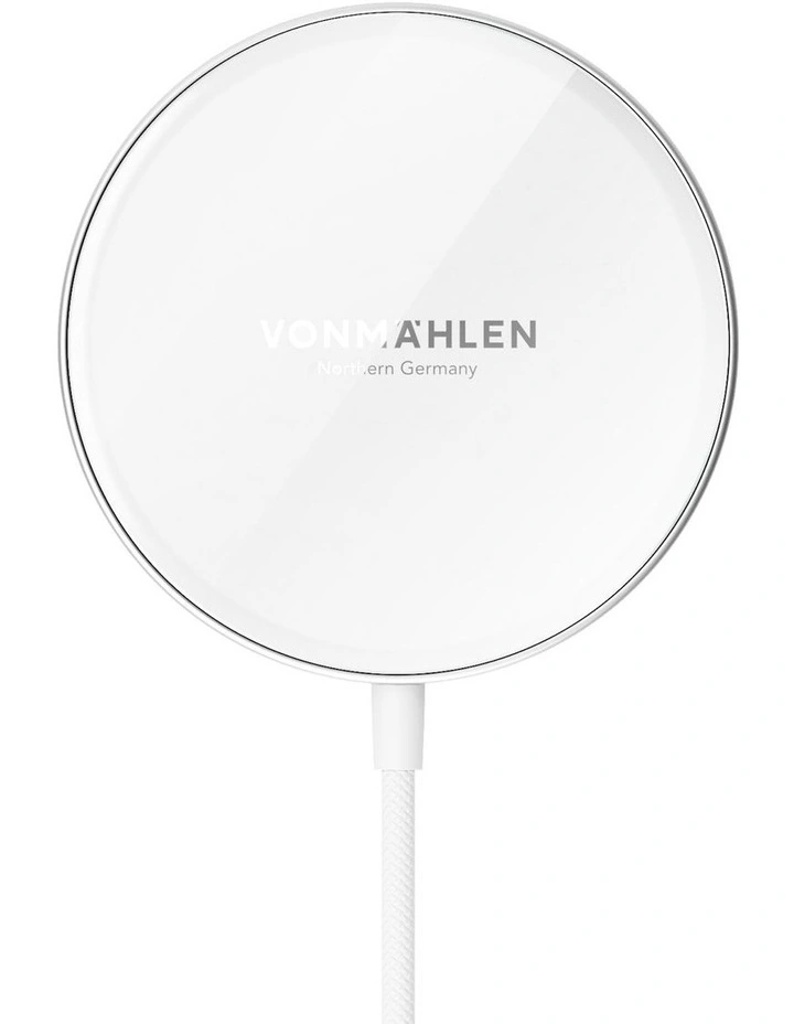 Aura Mini Mag Phone Charger Fast-Charge in White image 3